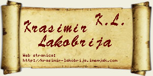 Krasimir Lakobrija vizit kartica